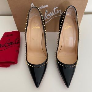 Christian Louboutin Anjalina Gold Patent